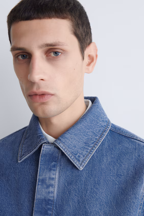 Минималистичный джинсовый кардиган