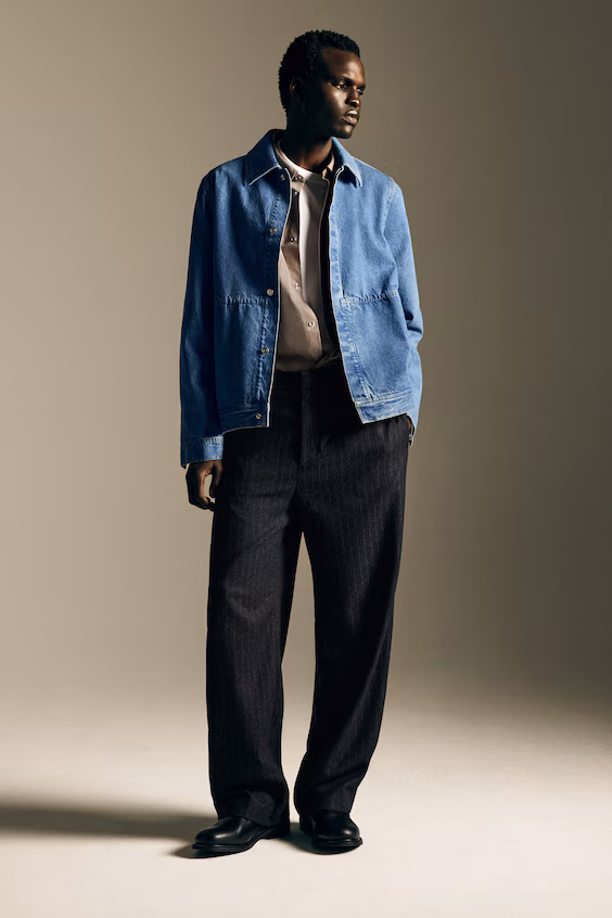 Минималистичный джинсовый кардиган