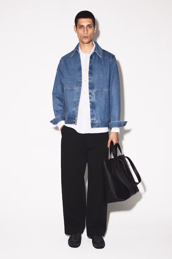 Минималистичный джинсовый кардиган