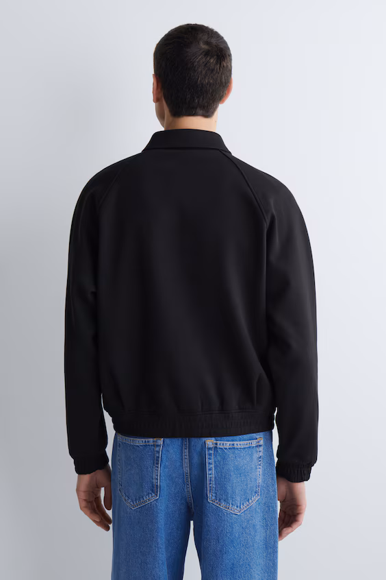 Бомбер из хлопкового джерси