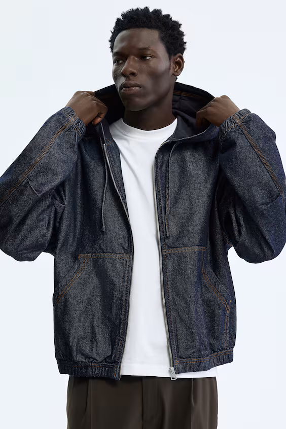 Куртка рабочего стиля с капюшоном