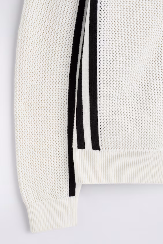 Кардиган из хлопка в полоску