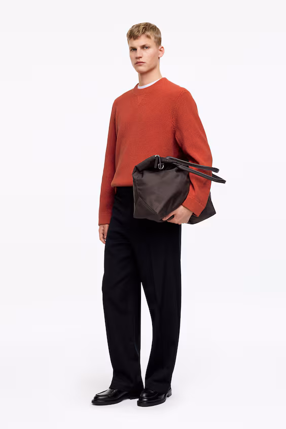 Свитер из хлопка и льна