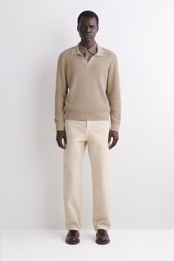 Поло из хлопкового трикотажа