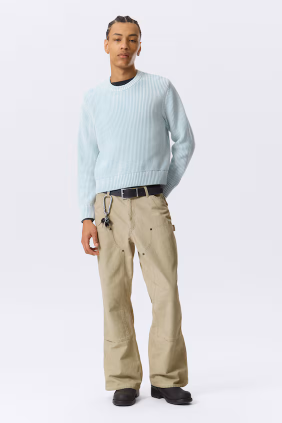 Укороченная водолазка из трикотажного хлопка