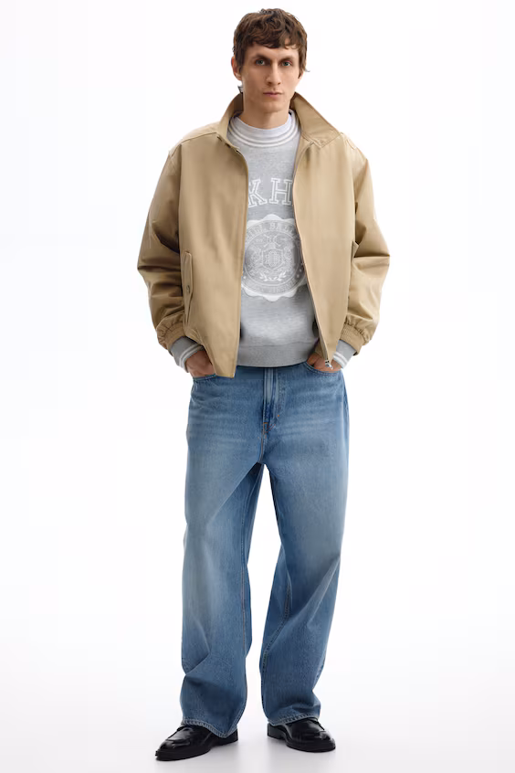 Свитшот loose fit с принтом