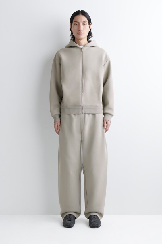 Куртка с капюшоном из пике с застёжкой-молнией