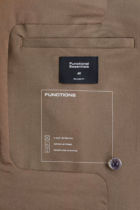 Пиджак непропорционального фасона wrinkle resistant relaxed fit