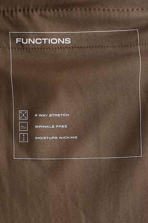 Широкие классические брюки из четырехсторонней эластичной ткани