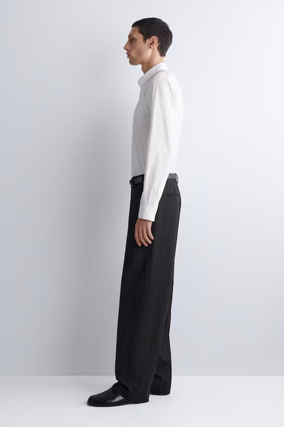 Рубашка силуэта regular из хлопковой поплиновой ткани