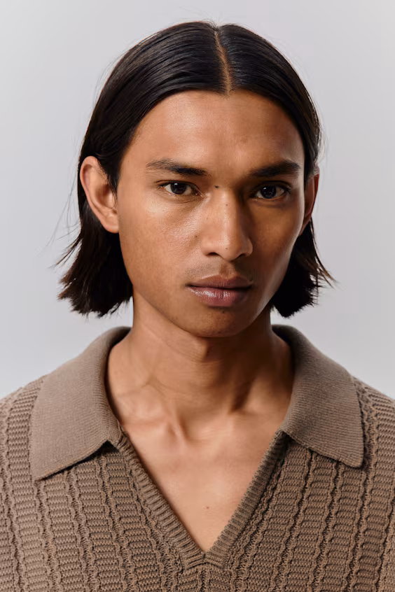 Поло из мягкой ткани с классической посадкой