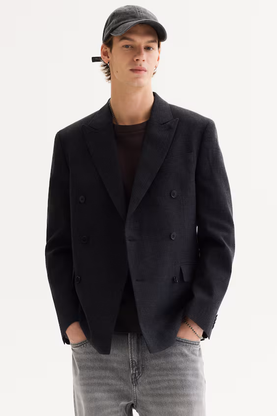 Пальто прямого кроя из смеси шерсти regular fit