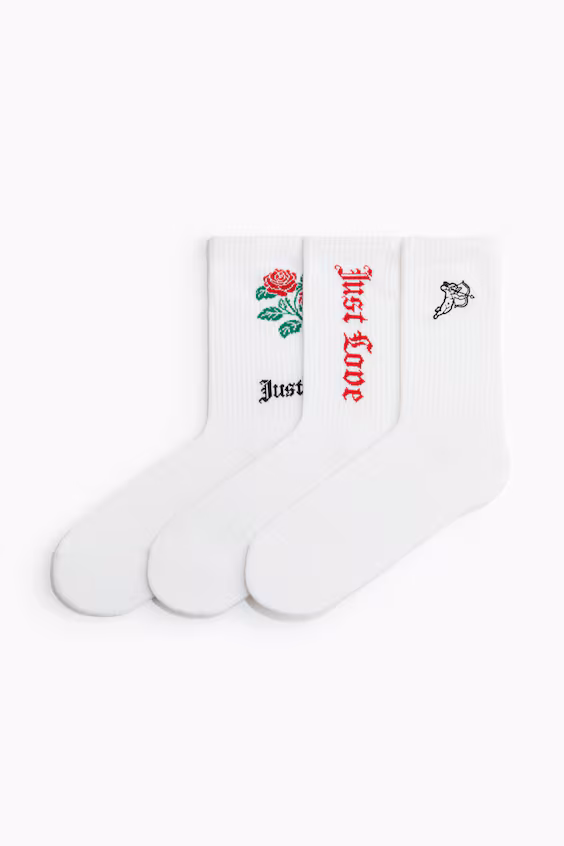 Набор из 3 пар носков с узором