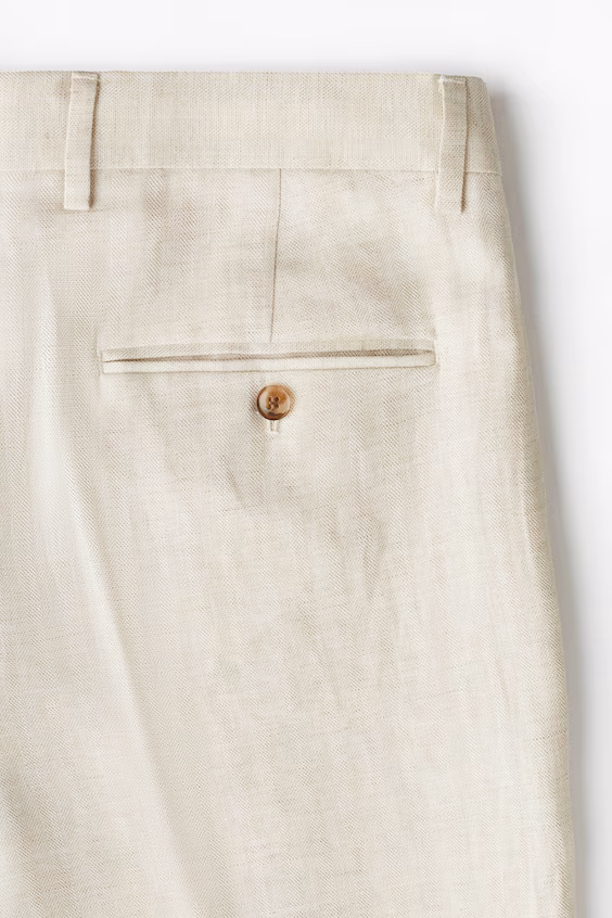 Классические брюки из смеси льна regular fit
