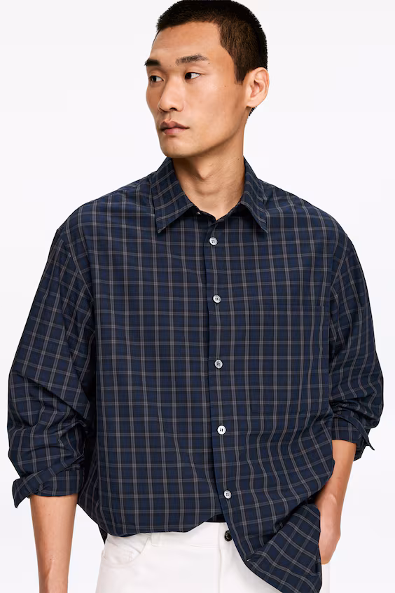 Рубашка из поплина oversized