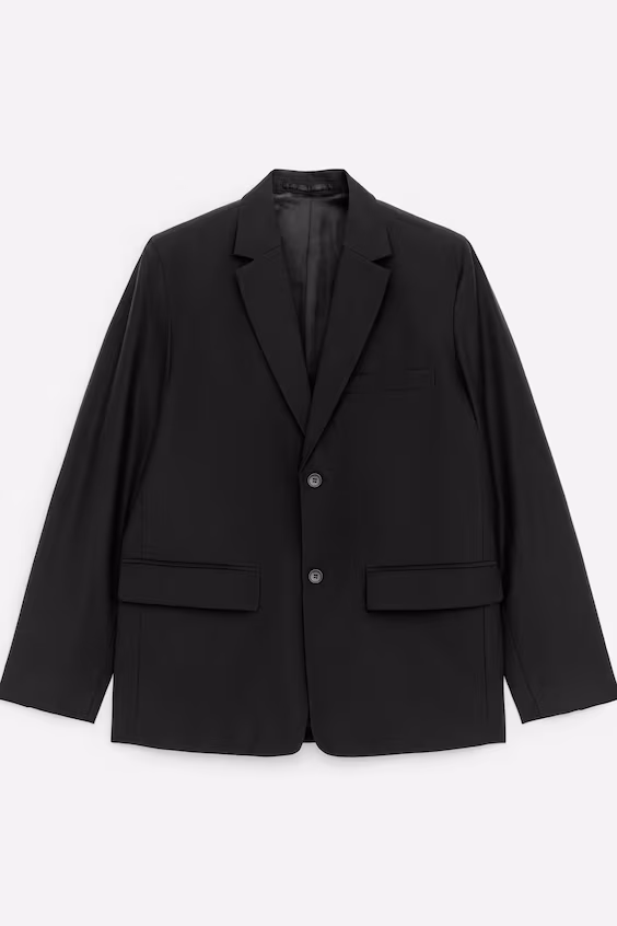 Пиджак из шерсти и хлопка