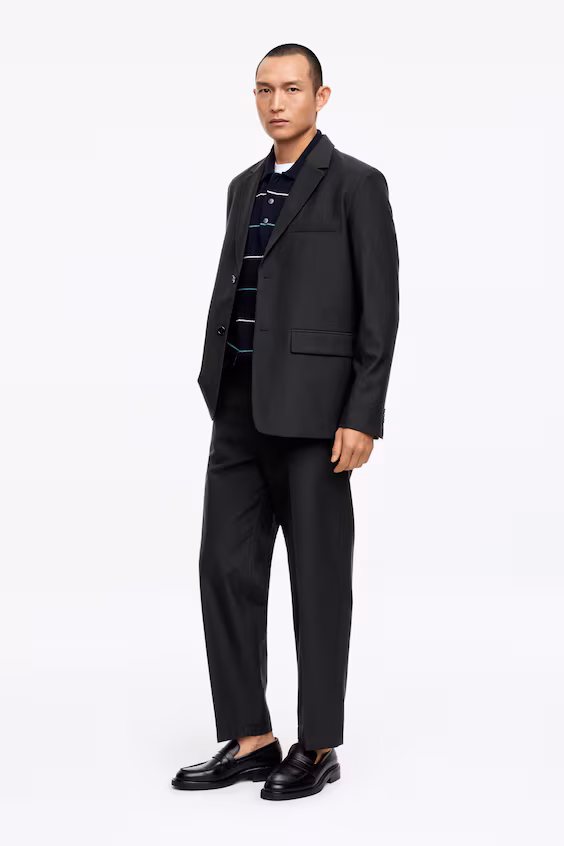 Пиджак из шерсти и хлопка