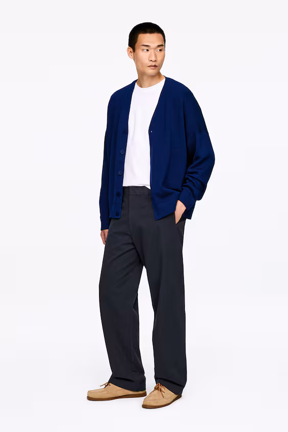 Широкие хлопковые чинос