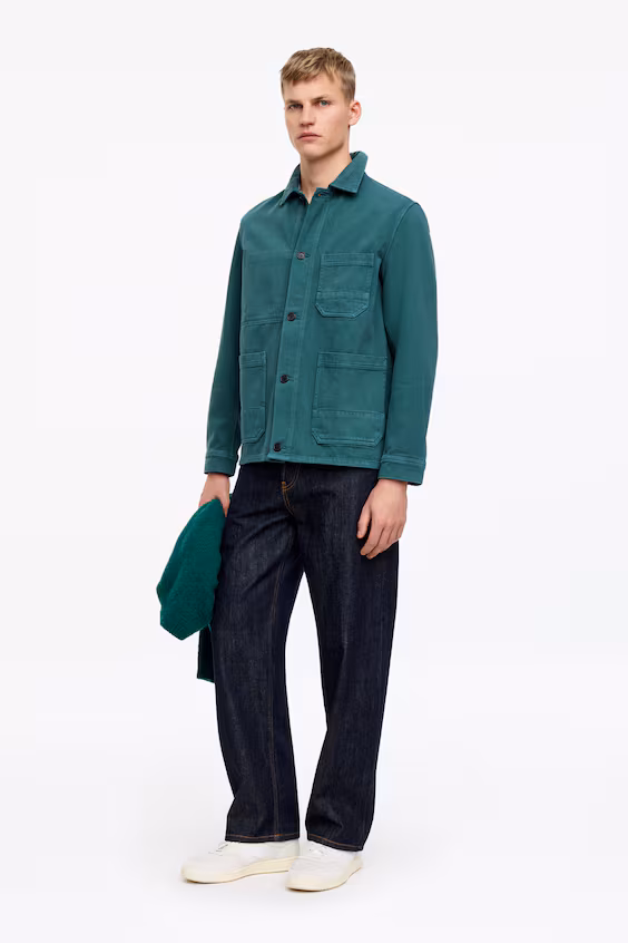 Рубашка-пиджак из окрашенного серофана