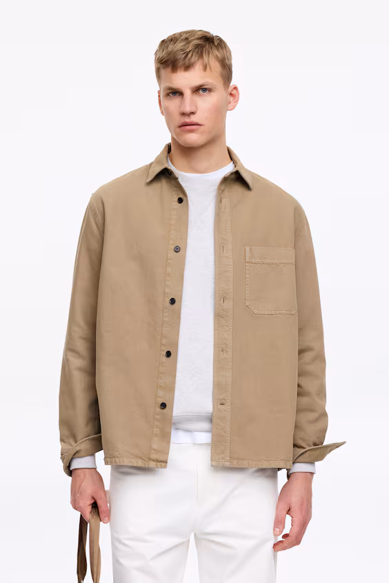 Рубашка-пиджак из хлопка