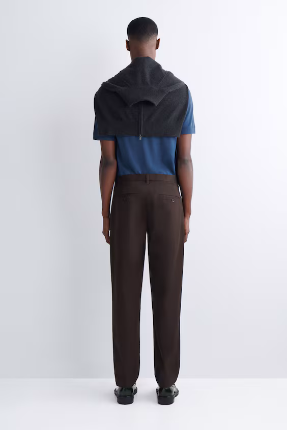 Штаны чино из хлопка с узким кроем и прямыми штанинами