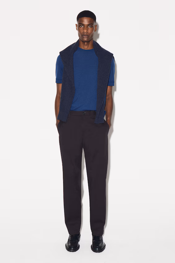 Штаны чино из хлопка с узким кроем и прямыми штанинами