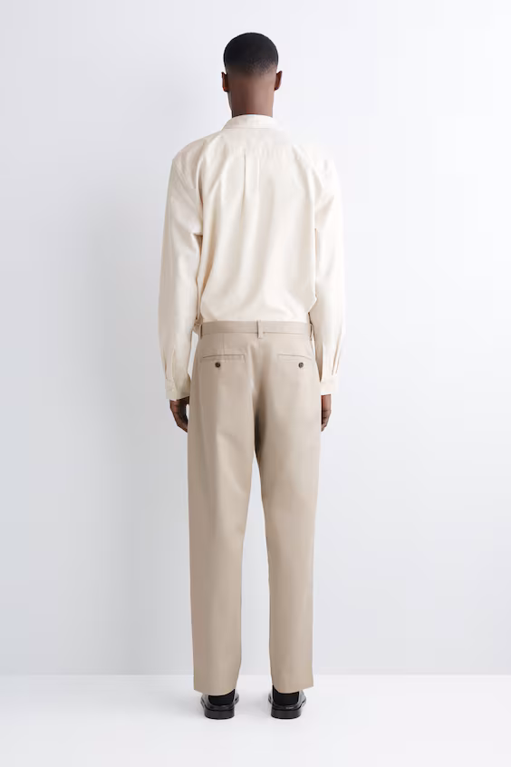 Штаны чино из хлопка с узким кроем и прямыми штанинами