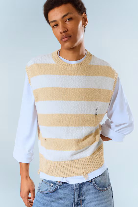 Кардиган из легкой ткани с потертым эффектом h&m