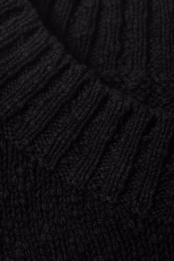 Релаксированный жакет из тряпичной пряжи с эффектом износа