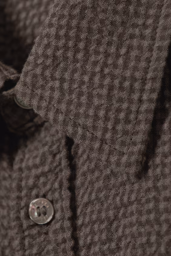 Рубашка с коротким рукавом из хлопка с комфортным кроем