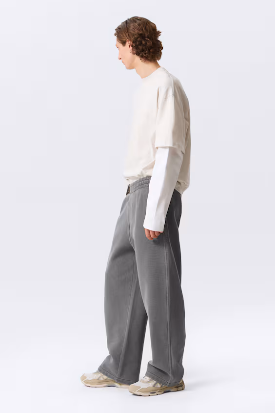 Широкие хлопковые брюки с тяжелым плетением