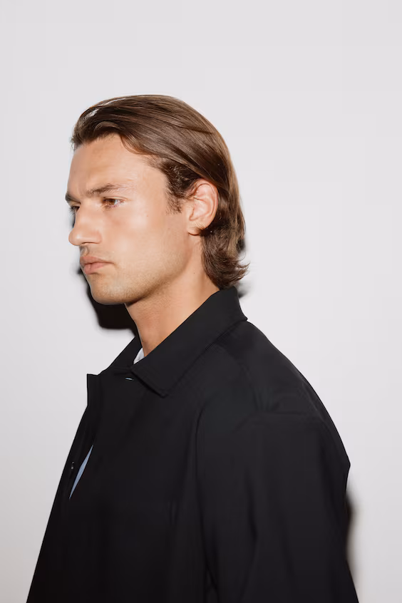 Рубашка из четырехсторонней эластичной ткани