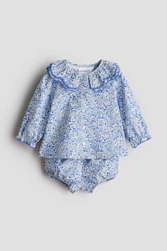 Набор из 2 предметов из хлопковой муселина