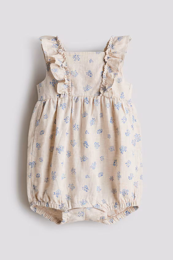 Льняной комбинезон