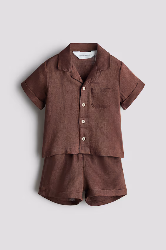 Комплект из 2 предметов из льна