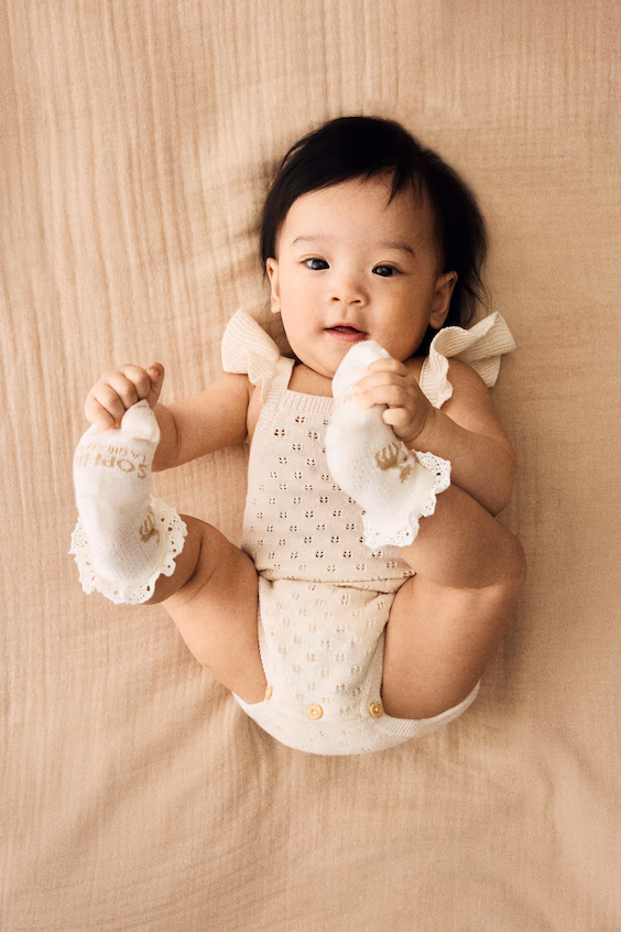 Набор из 2 пар носков с кружевными оборками