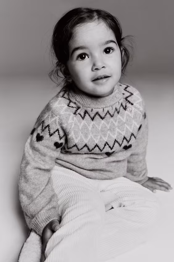 Джемпер из жаккардового трикотажа h&m