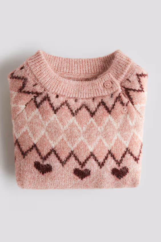 Джемпер из жаккардового трикотажа h&m