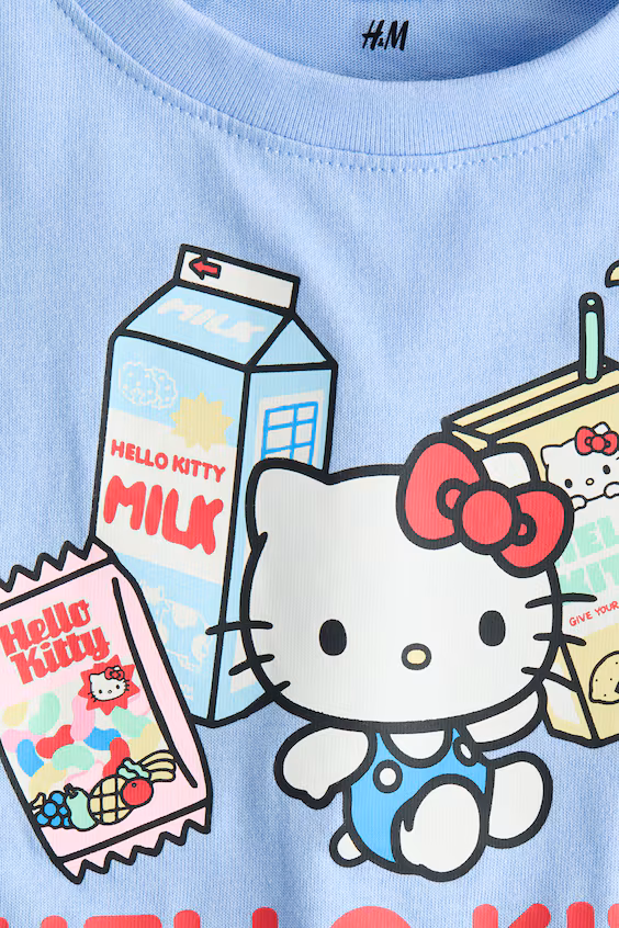 Футболка свободного кроя с принтом