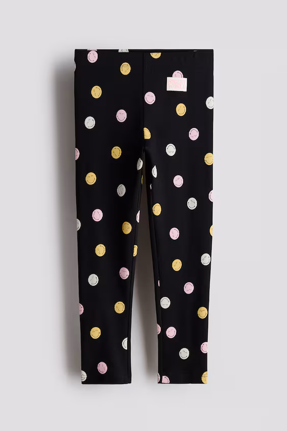 Леггинсы с принтом из хлопка