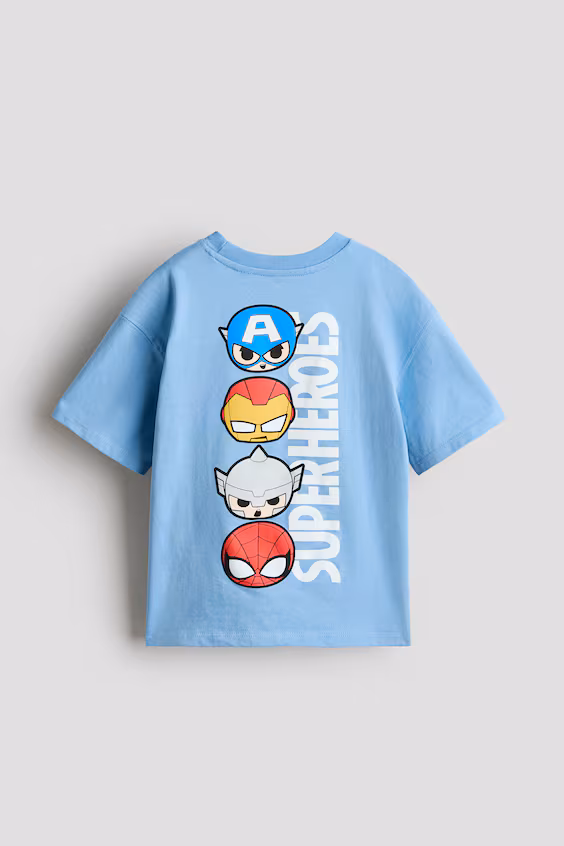 Футболка с принтом и свободным кроем