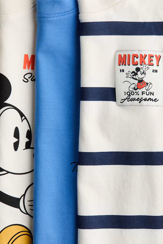 Набор 3 футболок с принтами