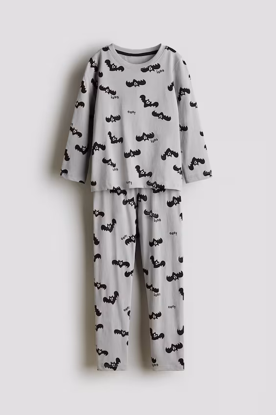 Пижама из хлопка с принтом