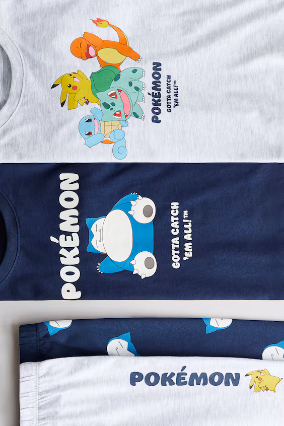 Набор из 2 пижам из хлопка с принтом