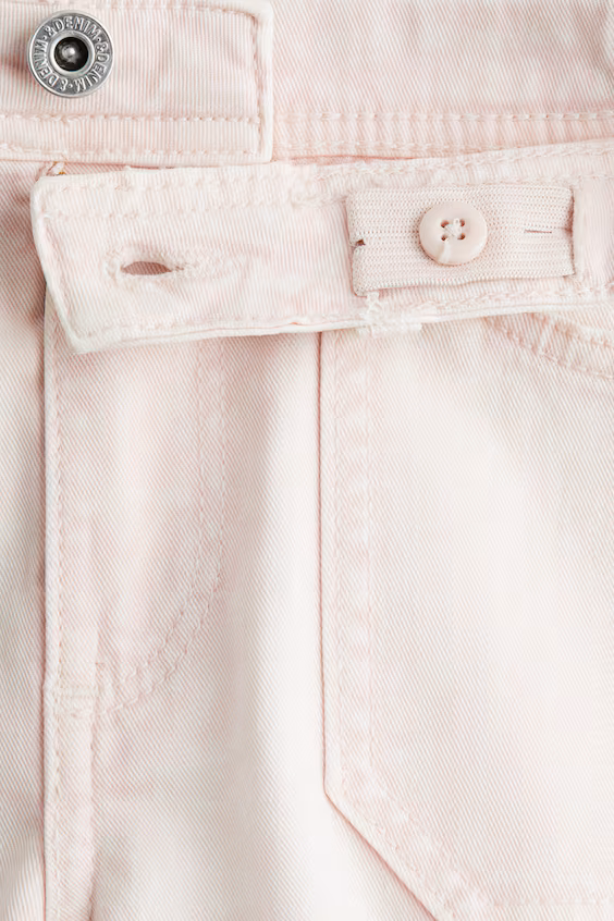 Шорты из хлопкового саржевого полотна