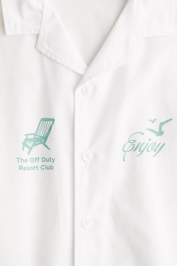 Рубашка курортная из хлопка
