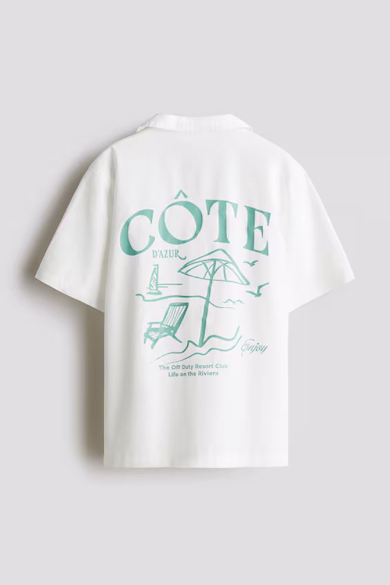 Рубашка курортная из хлопка