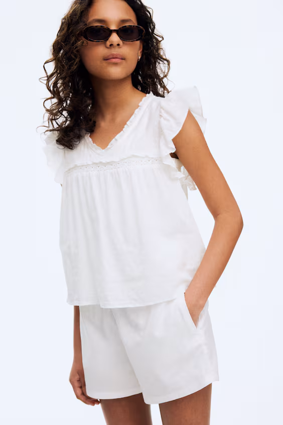 Шорты из хлопка