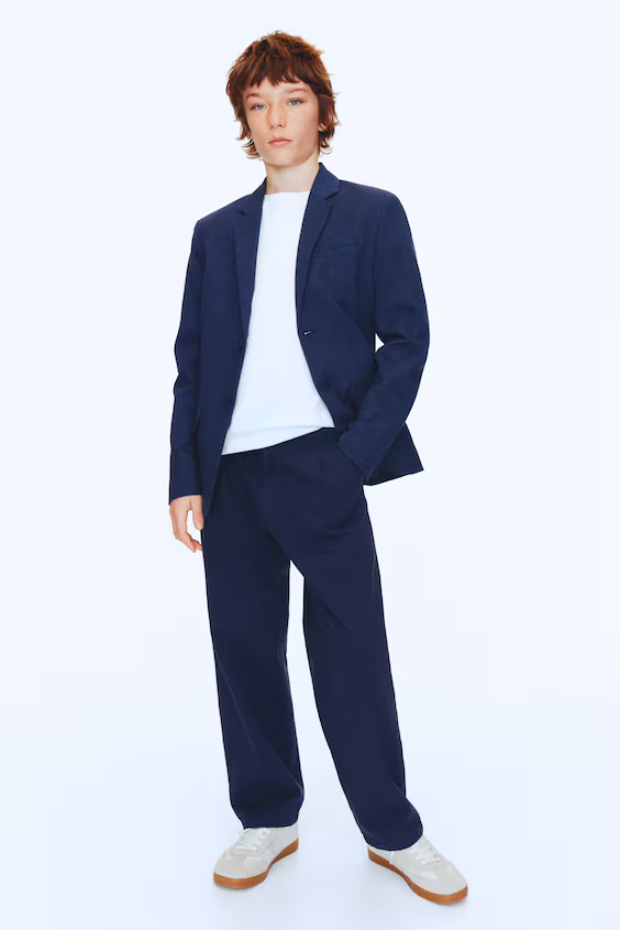 Пальто из смесовой льняной ткани