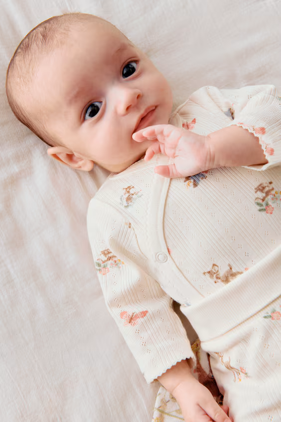 Набор 2 предмета из принтованного хлопка